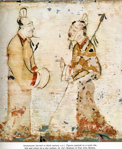 Династия Хань Китай фрески