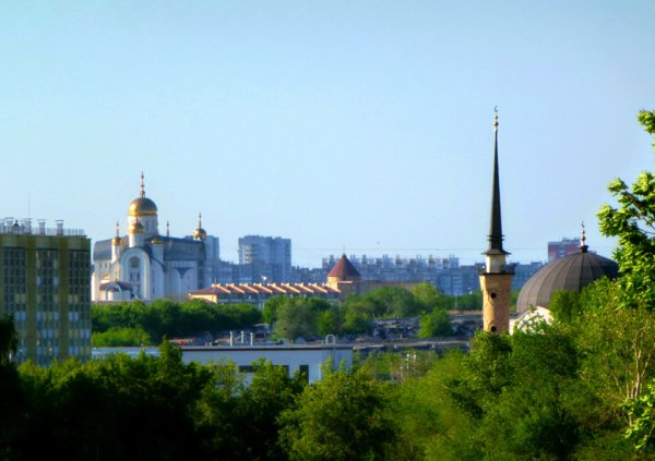 Ночной Магнитогорск зима