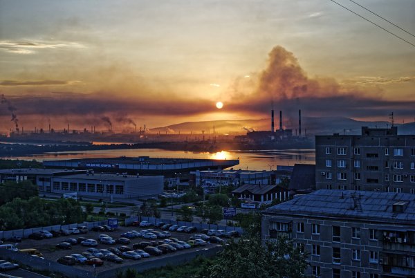 Пейзаж города Магнитогорска