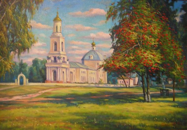 Церковь Выкса маслом