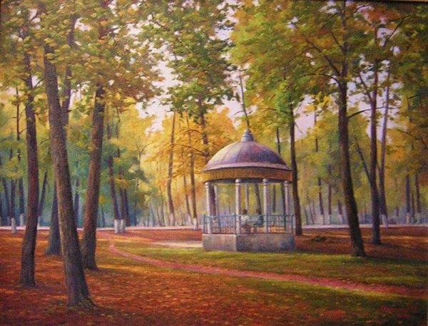 Беседка в парке Выкса