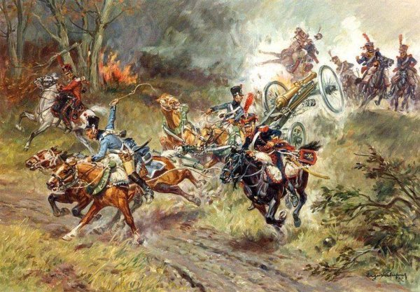 Кавалерийский бой. Мазуровский