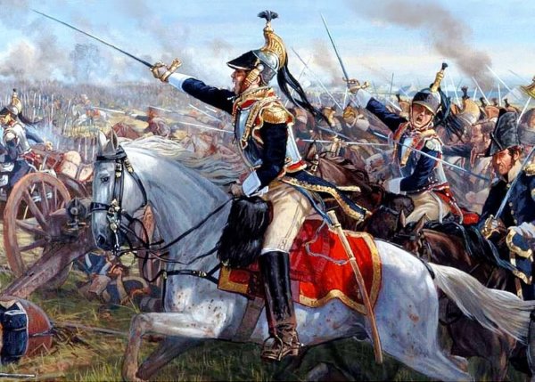Живопись Ватерлоо атака французских Кирасир