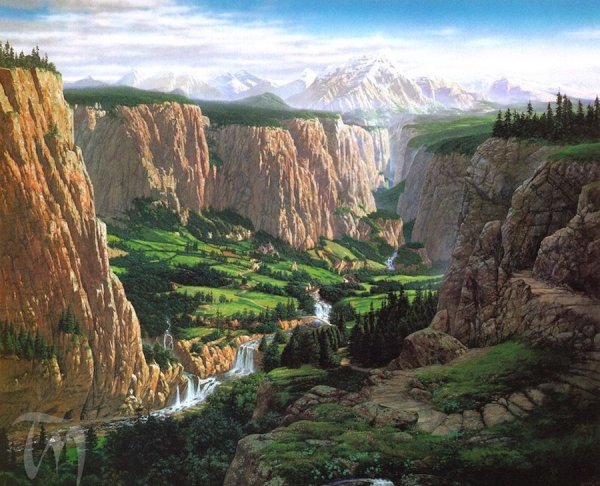 Пейзажи цветы Хоббит