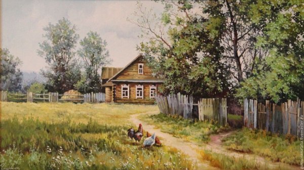 Художник Владимир Жданов картины деревни сенокос