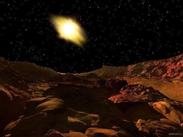 Вид солнца с поверхности Меркурия