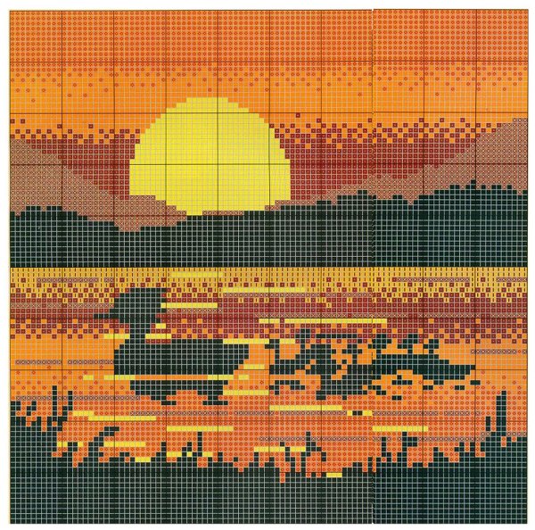 Схемы для вышивания крестиком пейзажи