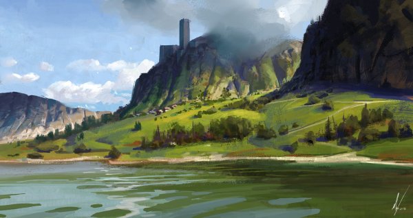 Пейзажи интересные окружения склоны города