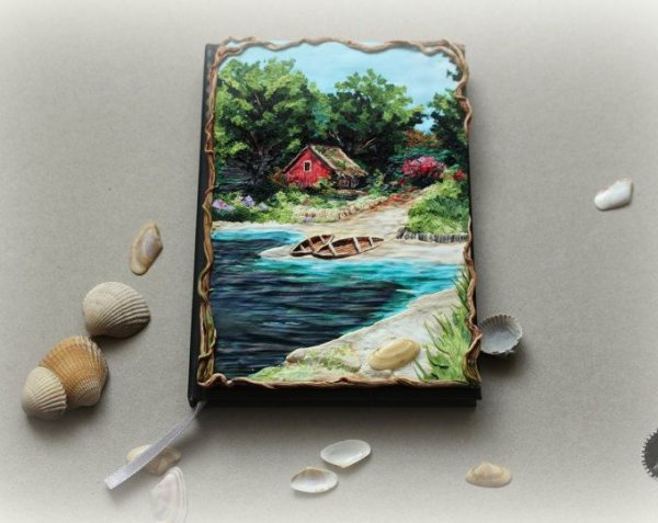 Пейзаж из полимерной глины