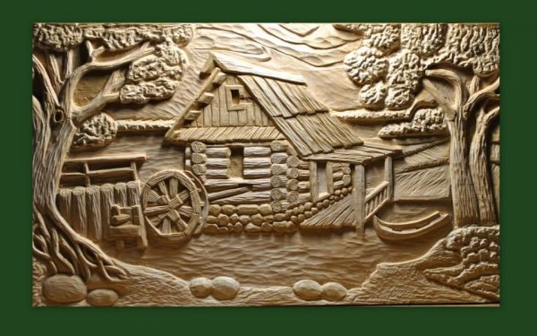 Деревянный рельеф