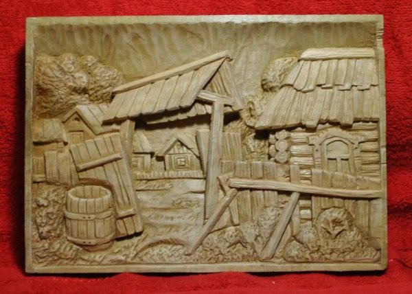 Резьба по дереву деревня