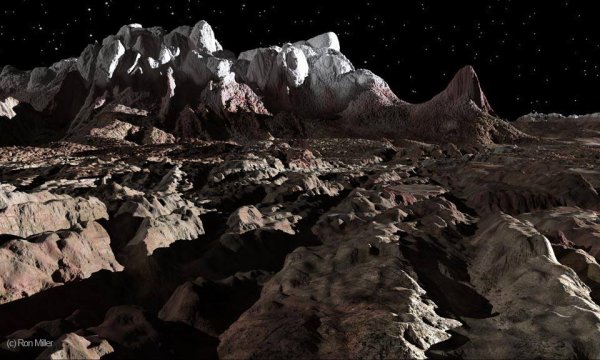 Рельеф поверхности Плутона