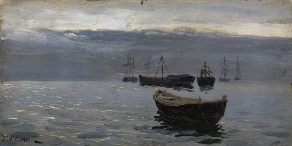 Исаак Ильич Левитан вечер на Волге