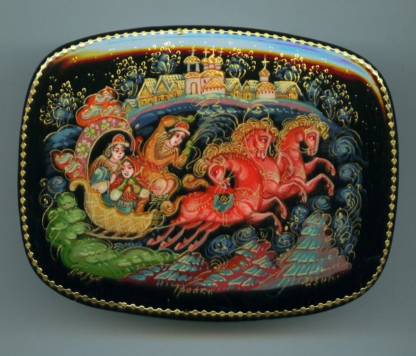 Palekh painted Boxes