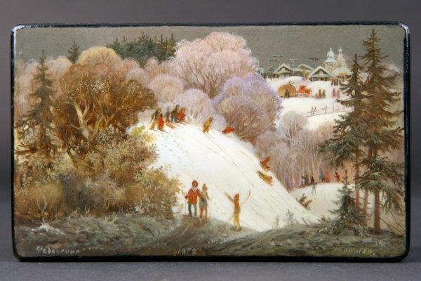 Лаковая миниатюра Федоскино Палех