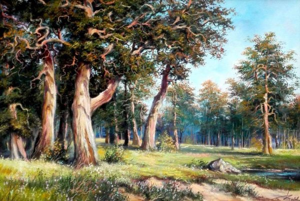 Шишкина дубовая рощяпейзаж