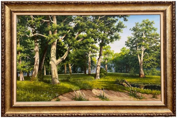 Вышивка дубовая роща 71х45