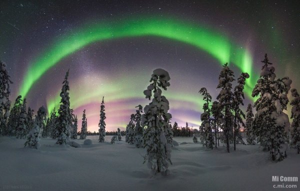 Плато Путорана Северное сияние