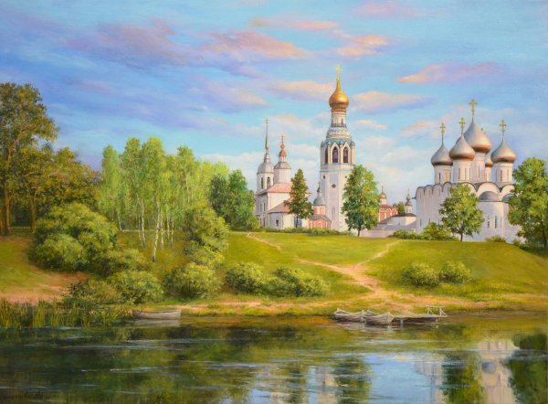 Москва река у Звенигорода Боголюбов