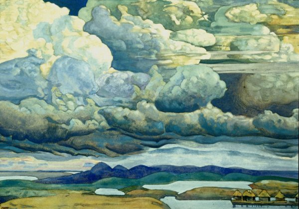 Рерих Николай Константинович Небесный бой