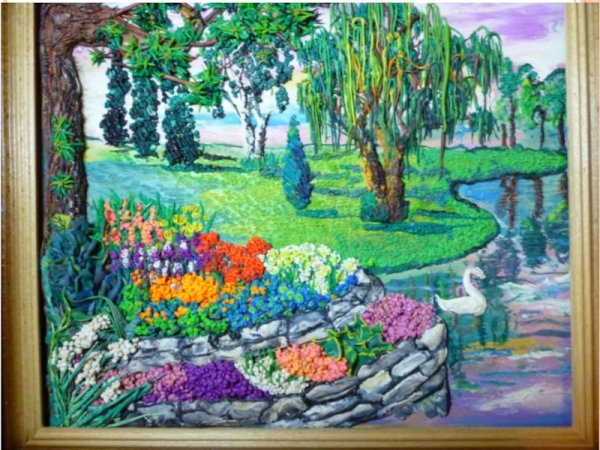 Пластилиновая живопись осень