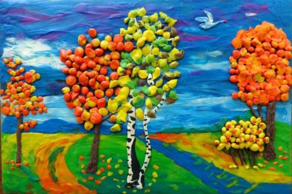 Макет из пластилина