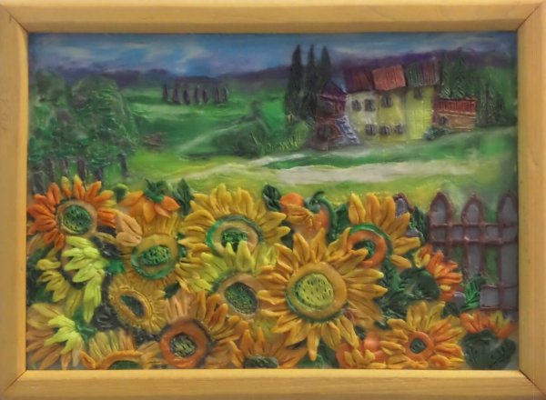 Пейзаж пластилином