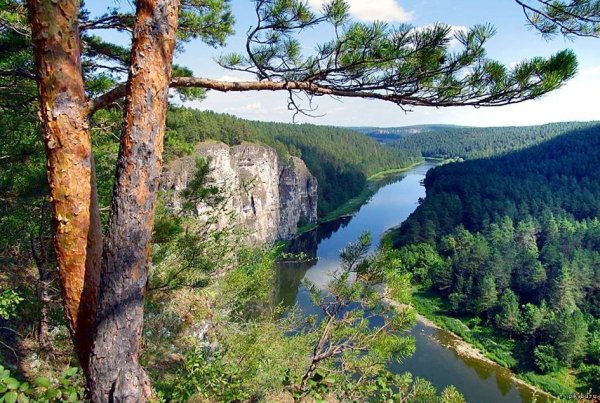 Южный Урал природа река Юрюзань