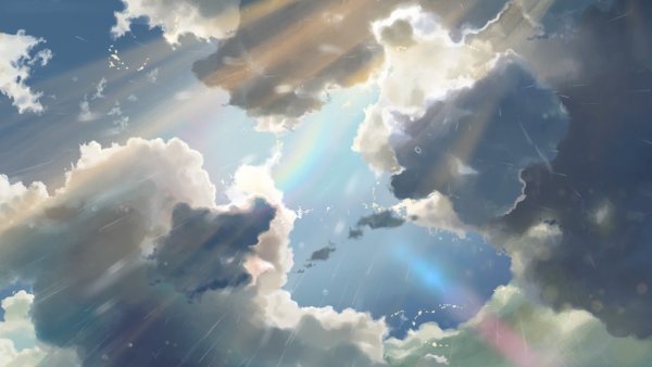 Аниме небо Макото Синкай