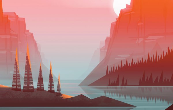 Пейзаж Минимализм