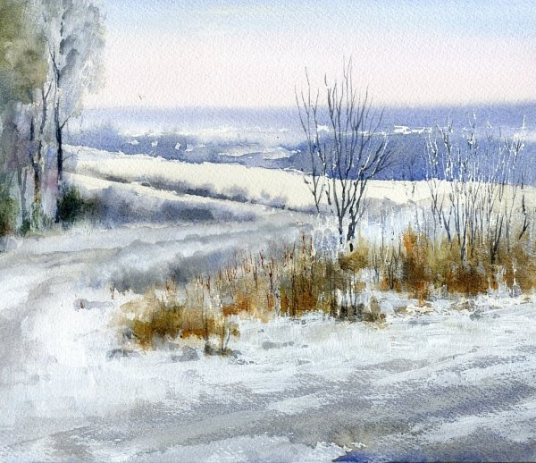 Акварельные пейзажи художник Владимир Тупоршин