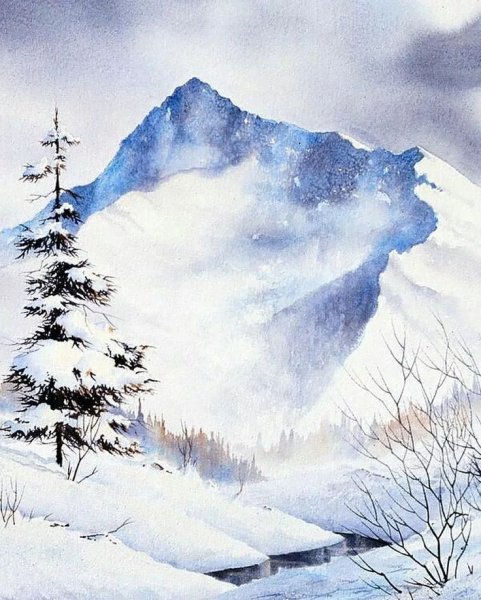 Резерваж в акварели