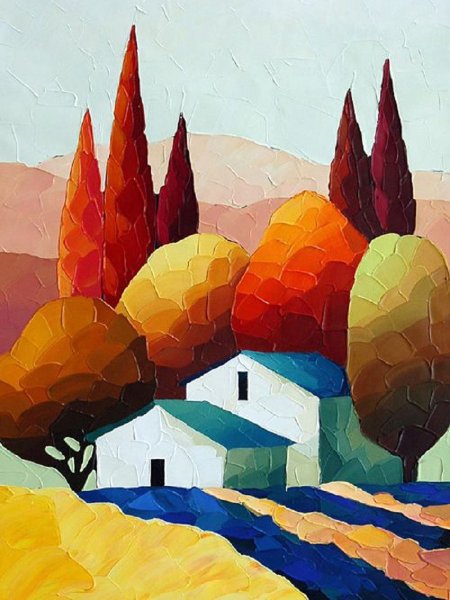 Декоративная живопись пейзаж