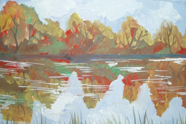 Композиция пейзажа для детей