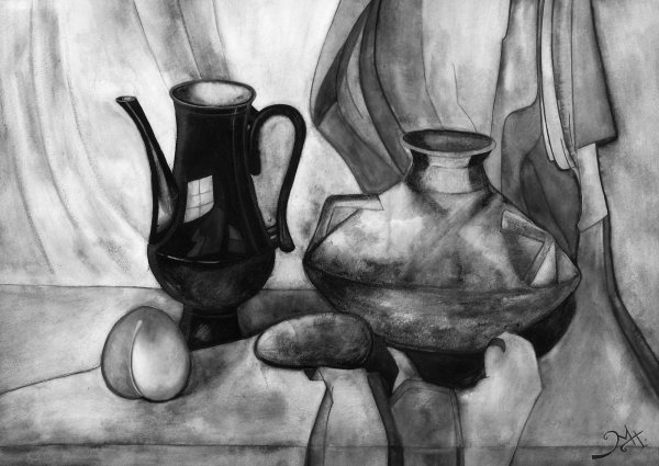 Техника гризайль натюрморт