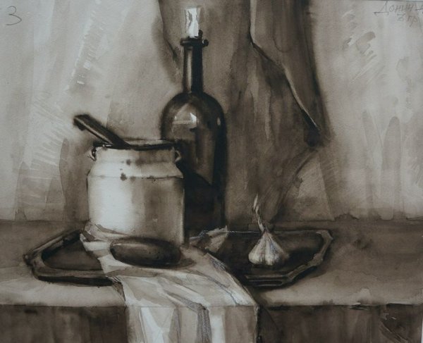 Академическая живопись акварель гризайль