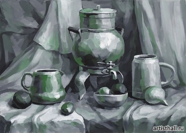 Академическая живопись гуашь гризайль