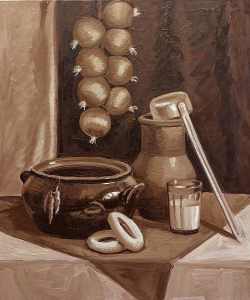 Пикассо гризайль натюрморт