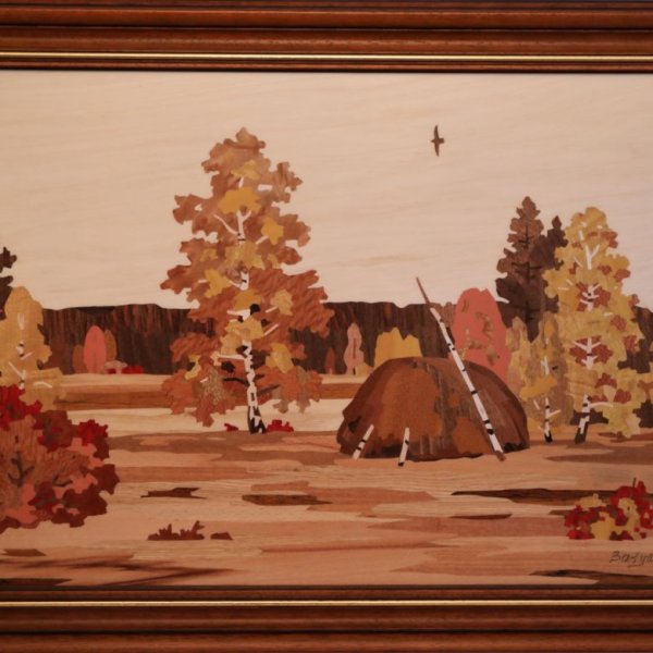 Маркетри Боровое пейзаж