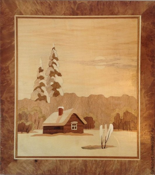 Техника Маркетри панно картины