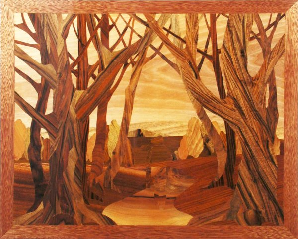 Маркетри в японском стиле