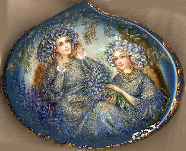 Федоскинская лаковая миниатюра