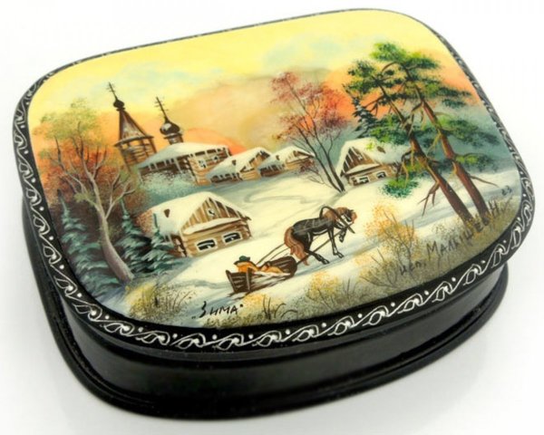 Федоскинская лаковая миниатюра