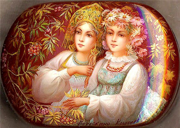 Федоскино лаковая миниатюра