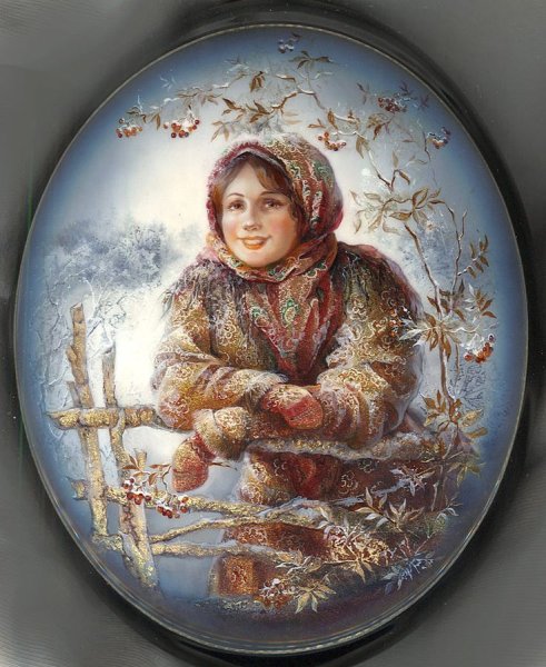 Федоскинская лаковая миниатюра