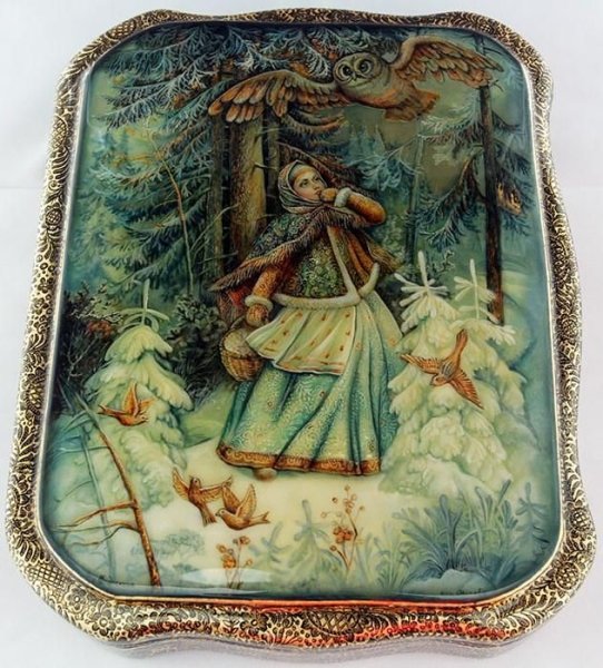 Федоскино шкатулки хозяйка медной горы