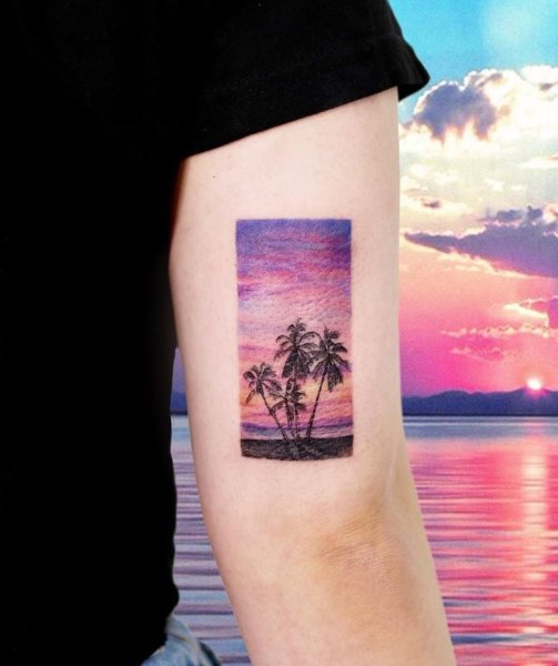 Татушки с пейзажами