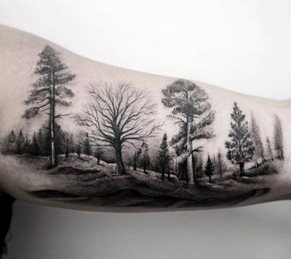 Тату море и горы