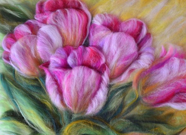 Алла Батошкина шерстяная живопись