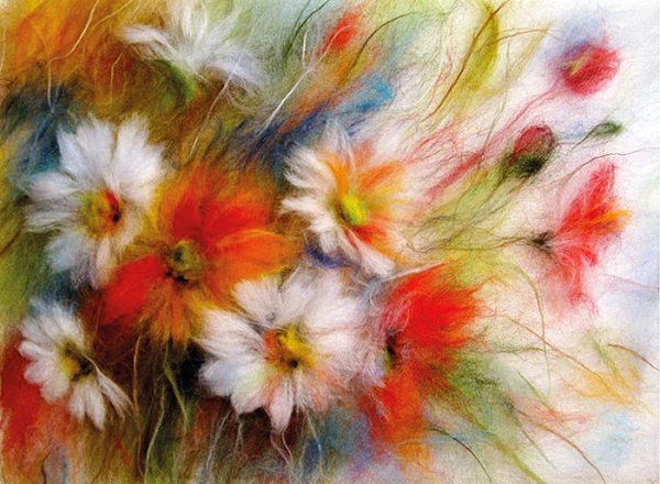 Марина Аскерова картины шерстью